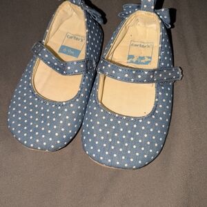 Carter's Baby Shoes with Blue and White Dots